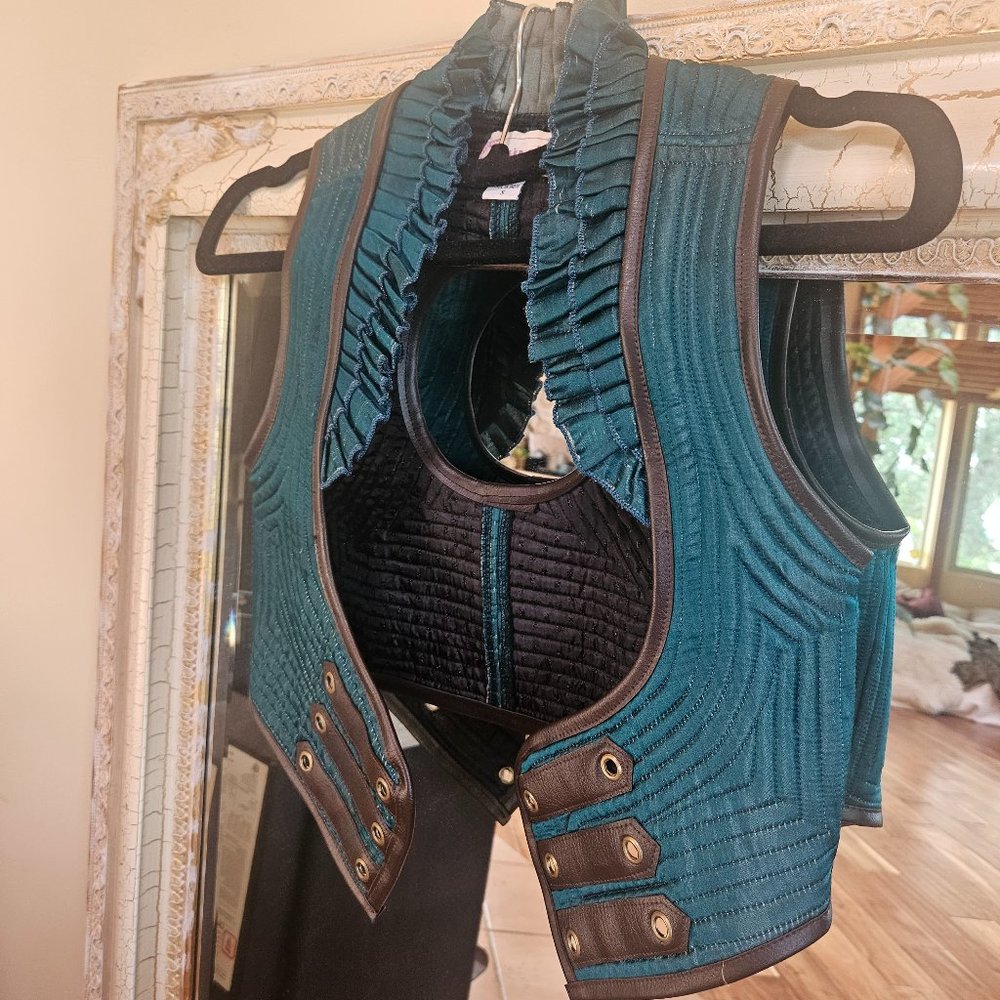 100% Silk Vest, Crop Top, Beautiful Details